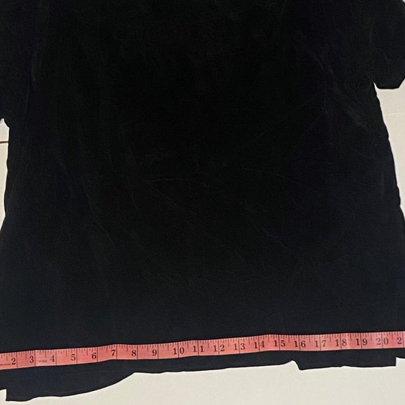 90’s Vintage Blouse in Black Size 10 - Picture 3 of 4
